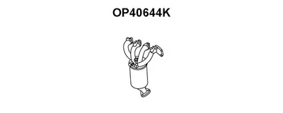 Catalyseur coudo admission VENEPORTE OP40644K