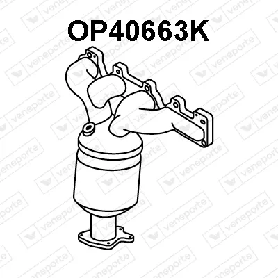 Catalyseur en coude Opel VECTRA C · Opel VECTRA C GTS · Opel MERIVA A MPV
