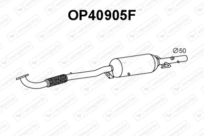 Filtre à particules / à suie, échappement Opel MERIVA A MPV