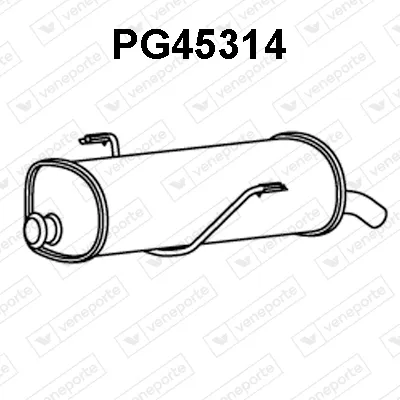 Silencieux arrière Peugeot 206 Hatchback · Peugeot 206 CC · Peugeot 206 Van