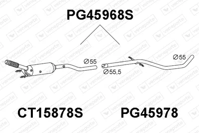 Filtre à particules / à suie, échappement Peugeot 407 · Peugeot 407 SW · Peugeot 407 Coupe