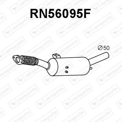 Filtre à particules / à suie, échappement Fiat TALENTO Van · Opel VIVARO B Bus · Opel VIVARO B Van