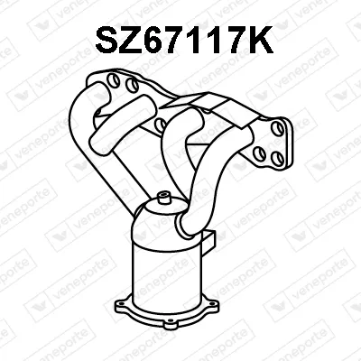 Catalyseur en coude Fiat SEDICI · Suzuki LIANA · Suzuki SWIFT III