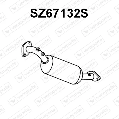 Filtre à particules / à suie, échappement Suzuki GRAND VITARA II