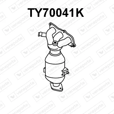 Catalyseur en coude Toyota YARIS