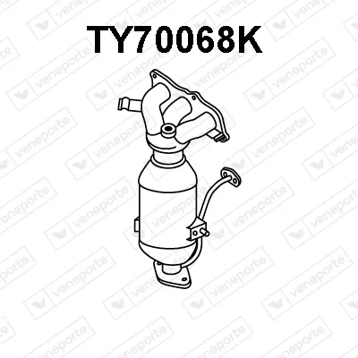 Catalyseur en coude Toyota YARIS