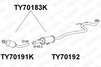 Catalyseur Toyota YARIS · Toyota YARIS Hatchback Van