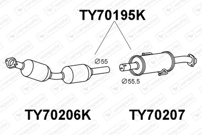 Catalyseur Toyota AURIS · Toyota AURIS Estate · Lexus CT