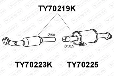Catalyseur Toyota C-HR · Toyota C-HR VAN