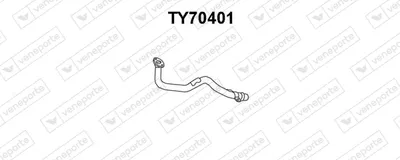 Tube d'échappement VENEPORTE TY70401