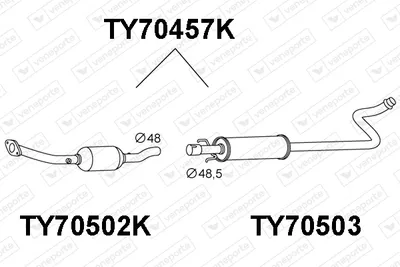 Catalyseur Toyota YARIS VERSO