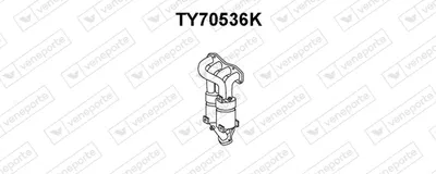 Catalyseur en coude Toyota RAV 4 II