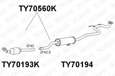 Catalyseur Toyota YARIS