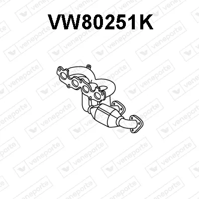 Catalyseur en coude Vw TOURAN · Vw GOLF V