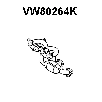 Catalyseur coudo admission VENEPORTE VW80264K