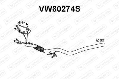 Filtre à particules / à suie, échappement Audi Q3 · Vw TIGUAN