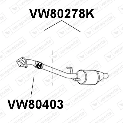 Catalyseur Vw LT 28-35 II Bus · Vw LT 28-46 II Van · Vw LT 28-46 II Platform/Chassis
