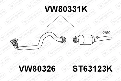 Catalyseur Seat TOLEDO II · Seat LEON · Vw GOLF IV