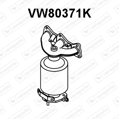 Catalyseur en coude Seat IBIZA III · Vw POLO IV
