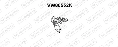 Catalyseur en coude Vw CADDY III Box Body/MPV · Vw CADDY III MPV