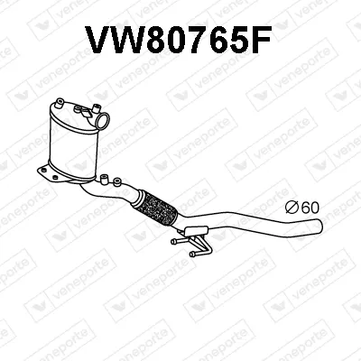 Filtre à particules / à suie, échappement Audi A3 · Audi A3 Sportback · Seat ALTEA