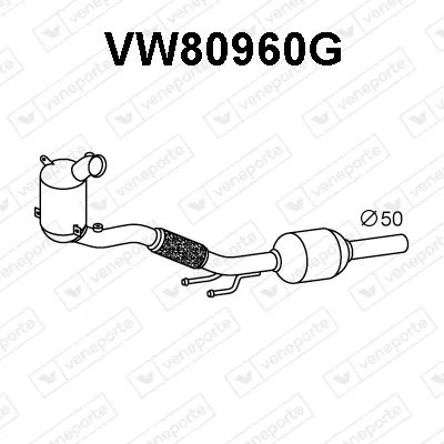 Filtre à particules / à suie, échappement Audi A1 Sportback · Seat IBIZA V · Seat ARONA