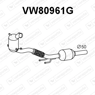 Filtre à particules / à suie, échappement Audi A1 Sportback · Seat IBIZA V · Seat ARONA