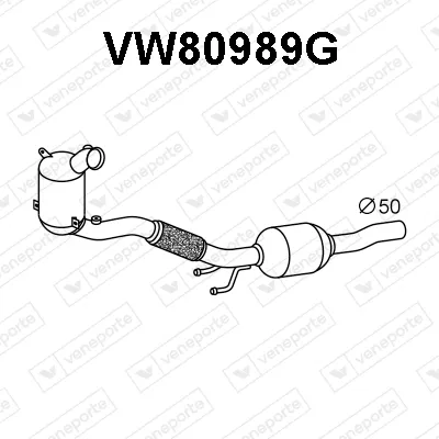Filtre à particules / à suie, échappement Audi A3 Sportback · Audi A3 Limousine · Seat LEON