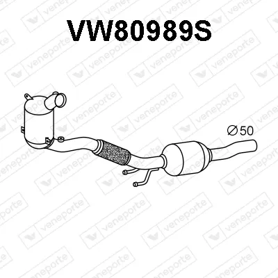 Filtre à particules / à suie, échappement Audi A3 Sportback · Audi A3 Limousine · Seat LEON