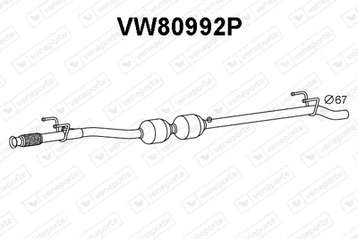 Catalyseur SCR Vw CRAFTER 30-35 Bus · Vw CRAFTER 30-50 Van · Vw CRAFTER 30-50 Platform/Chassis