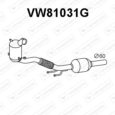 Filtre à particules / à suie, échappement Audi A3 Sportback · Seat LEON · Seat LEON Sportstourer