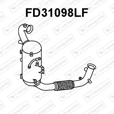 Filtre à particules / à suie, échappement Ford ECOSPORT · Ford TRANSIT COURIER B460 Box Body/MPV · Ford TRANSIT COURIER B460 MPV
