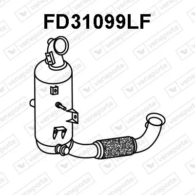 Filtre à particules / à suie, échappement Ford FOCUS IV · Ford FOCUS IV Turnier · Ford FOCUS IV Saloon