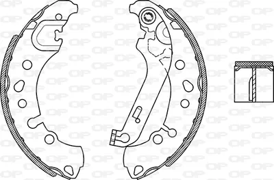 Jeu de mâchoires de frein Ford FIESTA VII · Ford FIESTA VII Van
