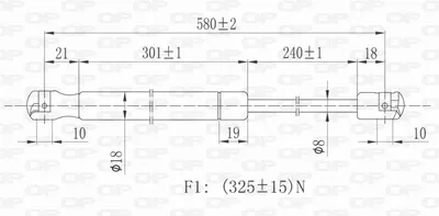 Vérin de hayon, de coffre Ford FIESTA IV · Ford FIESTA Hatchback Van · Mazda 121 III