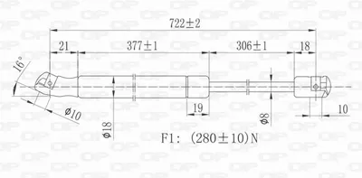 Vérin, capot-moteur Audi A6 C5 · Audi A6 C5 Avant · Audi ALLROAD C5