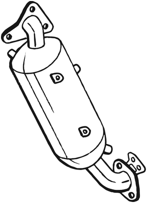 Filtre à particules / à suie, échappement Subaru IMPREZA Hatchback · Subaru FORESTER · Subaru XV