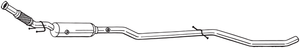 Filtre à particules / à suie, échappement Citroën C5 III · Citroën C5 III Break · Peugeot 407