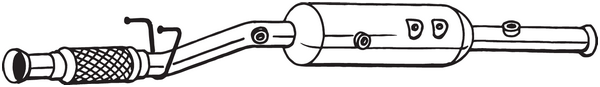Filtre à particules / à suie, échappement Citroën C8 · Citroën JUMPY II · Citroën JUMPY II Van
