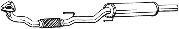 Silencieux avant Vw FOX Hatchback
