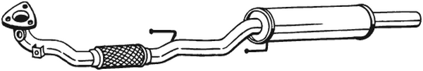 Silencieux avant Vw FOX Hatchback · Vw FOX Van