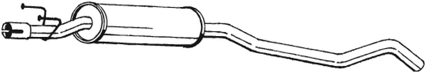 Silencieux central Opel CORSA B · Opel CORSA B Hatchback Van · Vauxhall CORSA Mk I