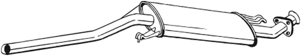 Silencieux central Audi 100 C4 Saloon · Audi 100 C4 Avant · Audi A6 C4