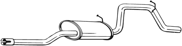 Silencieux arrière Opel AGILA · Vauxhall AGILA Mk I