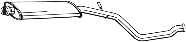 Silencieux central Peugeot 206 Hatchback