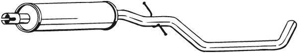 Silencieux central Audi A3 · Audi A3 Sportback · Seat ALTEA