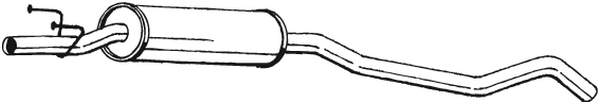 Silencieux central Opel CORSA B · Vauxhall CORSA Mk I
