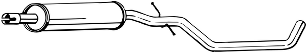 Silencieux central Vw GOLF PLUS V · Vw GOLF VI