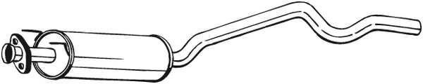 Silencieux central Opel ASTRA F Saloon · Opel ASTRA F Convertible · Opel ASTRA F Hatchback