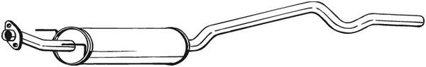 Silencieux central Opel ASTRA F Saloon · Opel ASTRA F Hatchback · Vauxhall ASTRA Mk III Hatchback